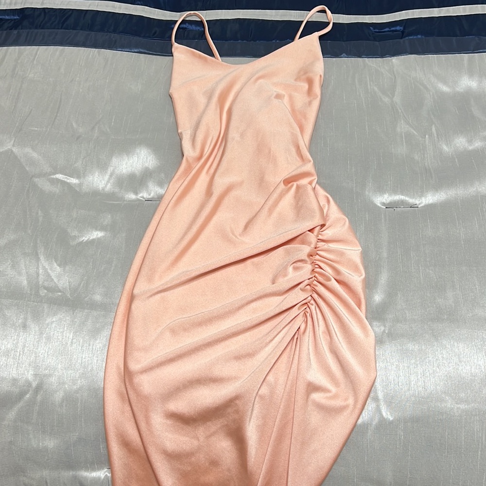 Pink Runched Dress